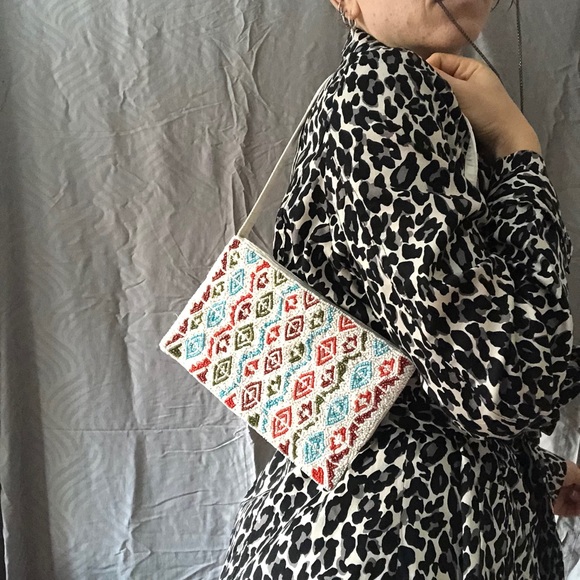 SATIN BEADED PURSE - Picture 2 of 3